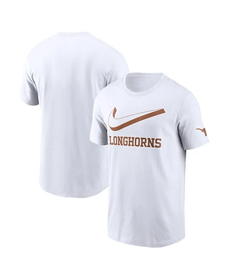 Nike Men's White Texas Longhorns Primetime 2-Hit Swoosh T-Shirt