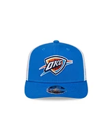 New Era Men's Blue/White Oklahoma City Thunder 9SEVENTY Stretch-Snap Trucker Hat