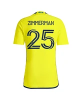 Adidas Men's Walker Zimmerman Yellow Nashville Sc 2024 The 615 Kit Replica Player Jersey