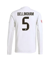 Adidas Men's Jude Bellingham White Real Madrid 2025/26 Home Authentic Long Sleeve Jersey