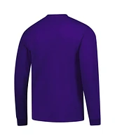 Fanatics Unlabeled Men's Purple Northwestern Wildcats Logo Long Sleeve T-Shirt
