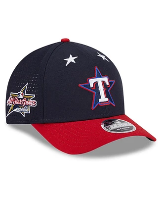 New Era Men's Navy/Red Texas Rangers 2025 Mlb All-Star Game Workout 9FORTY M-Crown Adjustable Hat