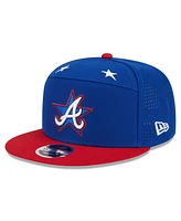 New Era Men's Blue/Red Atlanta Braves 2025 Mlb All-Star Game Workout Side Patch 9FIFTY Snapback Hat