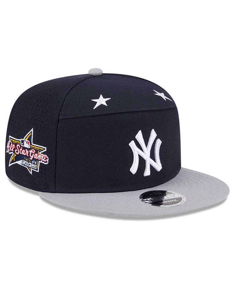 New Era Men's Navy/Gray New York Yankees 2025 Mlb All-Star Game Side Patch 9FIFTY Snapback Hat