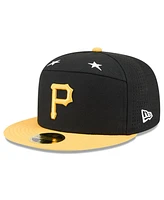 New Era Men's Black/Gold Pittsburgh Pirates 2025 Mlb All-Star Game Side Patch 59FIFTY Fitted Hat
