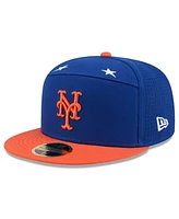 New Era Men's Royal/Orange York Mets 2025 Mlb All-Star Game Side Patch 59FIFTY Fitted Hat