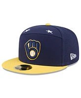 New Era Men's Navy/Gold Milwaukee Brewers 2025 Mlb All-Star Game Side Patch 59FIFTY Fitted Hat