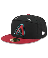 New Era Men's Black/Red Arizona Diamondbacks 2025 Mlb All-Star Game Side Patch 59FIFTY Fitted Hat