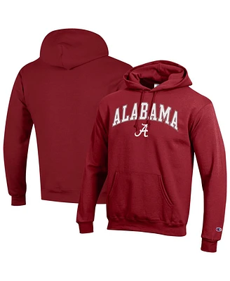 Champion Men's Crimson Alabama Crimson Tide Arch Over Logo Pullover Hoodie
