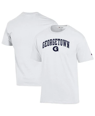 Champion Men's White Georgetown Hoyas Arched Logo T-Shirt