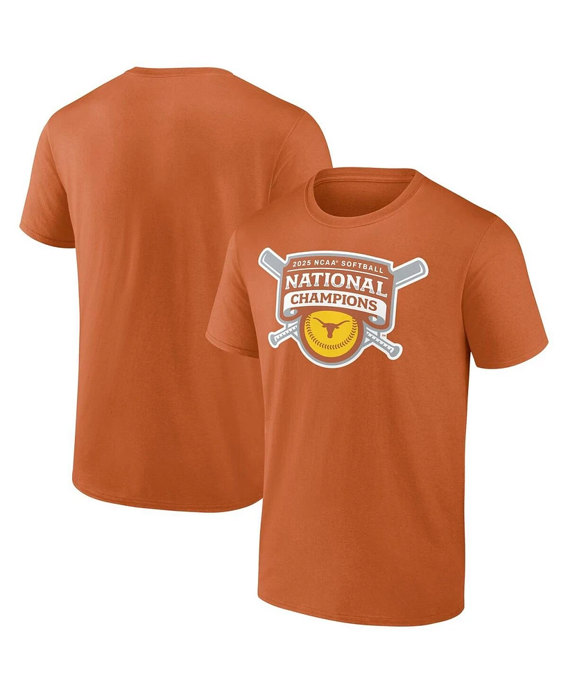 Fanatics Men's Texas Orange Longhorns 2025 Ncaa Softball Women's College World Series Champions T-Shirt