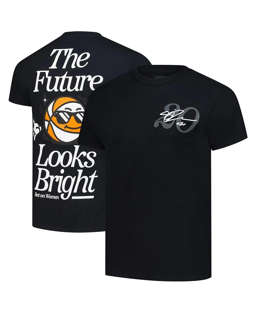Kur8ted Men's and Women's Sabrina Ionescu Black New York Liberty the Future Looks Bright T-Shirt
