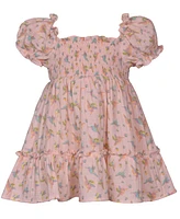 Bonnie Baby Girls Hummingbird Smocked Dress