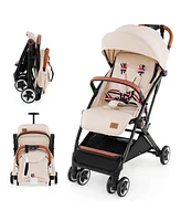 Costway Lightweight Stroller Aluminium Frame with Net for Travel 15 lbs