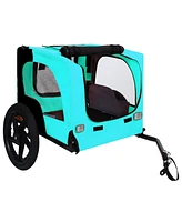 Pet Bike Trailer - Folding, Quick Release, Leash
