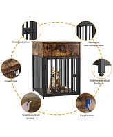 Dog Crate Furniture with Drawer