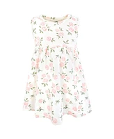 Hudson Baby Toddler Girls Cotton Dress and Cardigan Set