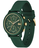 Lacoste Men's Green Silicone Strap Watch, 42mm