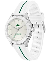 Lacoste Women's Billie White Silicone Strap Watch, 36mm