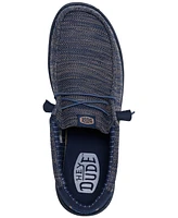 Hey Dude Men's Wally Stretch Sox Slip-On Casual Moccasin Sneakers from Finish Line