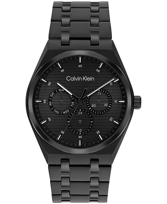 Calvin Klein Men's Black Ip Stainless Steel Bracelet Watch, 39mm