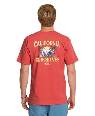 Quiksilver Men's California Bear Set Short Sleeve T-Shirt