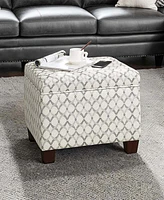 Convenience Concepts 21.75" Print Fabric Madison Storage Ottoman