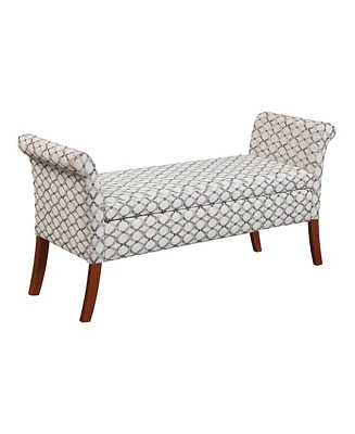 Convenience Concepts 51.25" Print Fabric Garbo Storage Bench