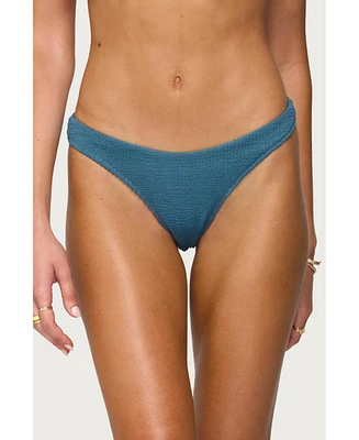 Edikted Womens Oasis Scrunch Bikini Bottom