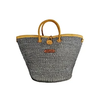 Ash Wisdom Handmade Sisal Straw Basket Tote Bag