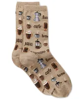 Hot Sox Women's Coffee Fashion Crew Socks