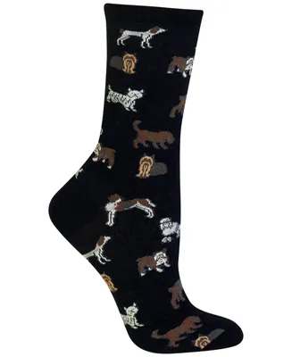 Hot Sox Women's Dogs Fashion Crew Socks