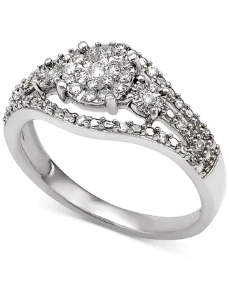Diamond Ring (1/4 ct. t.w.) in Sterling Silver