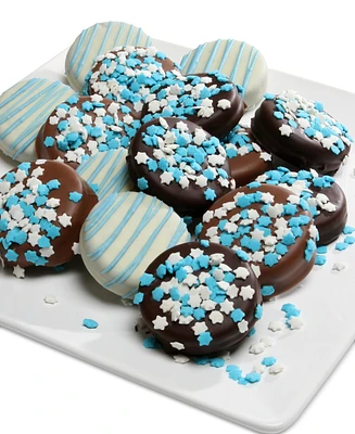 Chocolate Covered Company 12-Pc. Hanukkah Belgian Chocolate-Covered Oreo Cookies