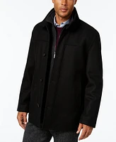 London Fog Men's Wool-Blend Layered Car Coat, Created for Macy's