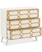 Parral Gold Lattice Accent Chest