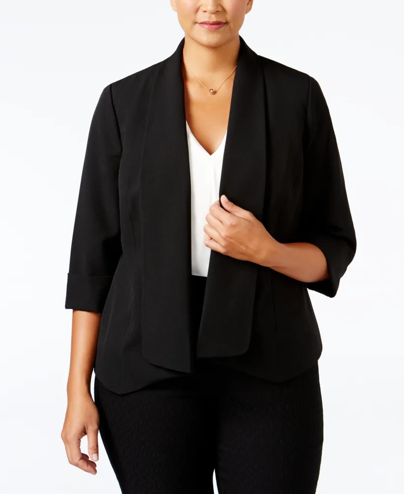 Kasper Women's Open-Front Cardigan, Regular & Plus Sizes - Macy's