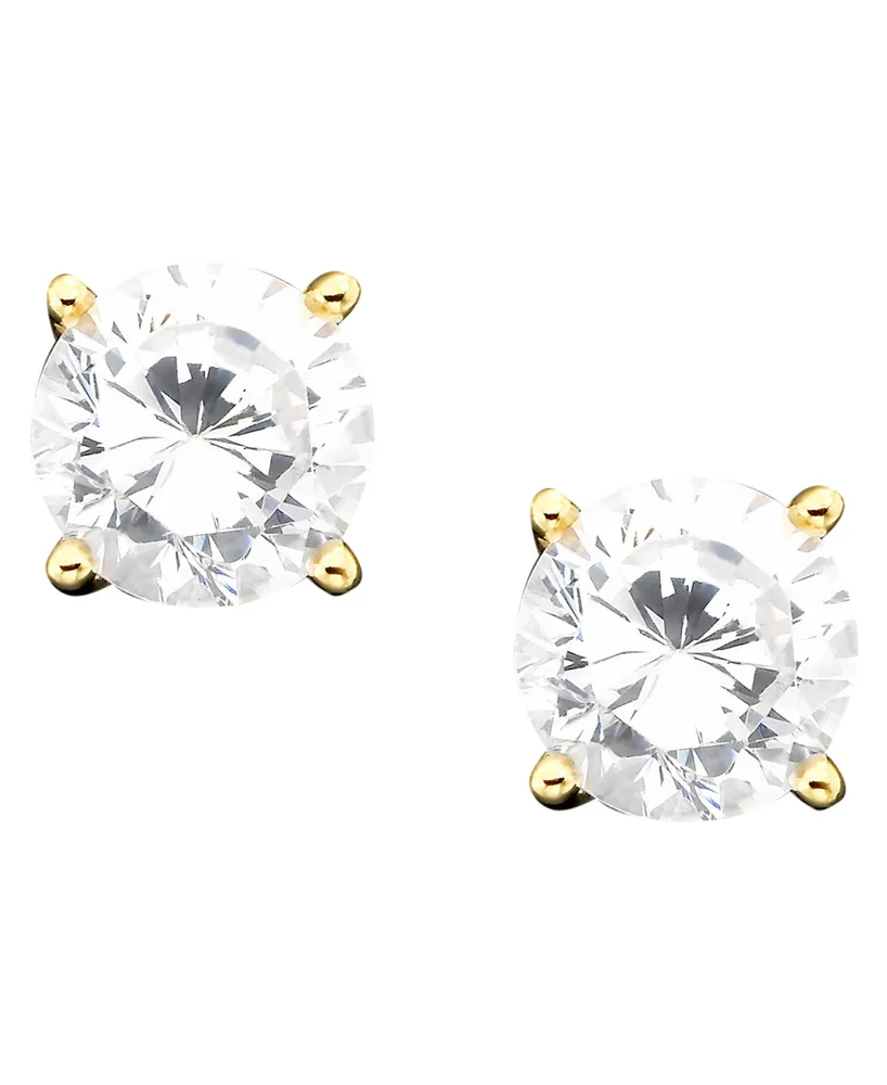 Giani Bernini 18k Gold over Sterling Silver Cubic Zirconia Stud Earrings (1 ct. t.w.)