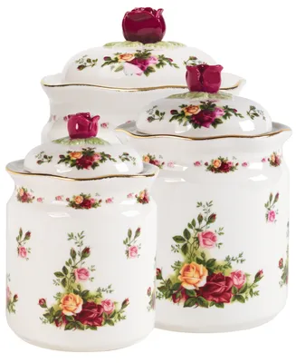 Royal Albert "Old Country Roses" Canisters, Set of 3