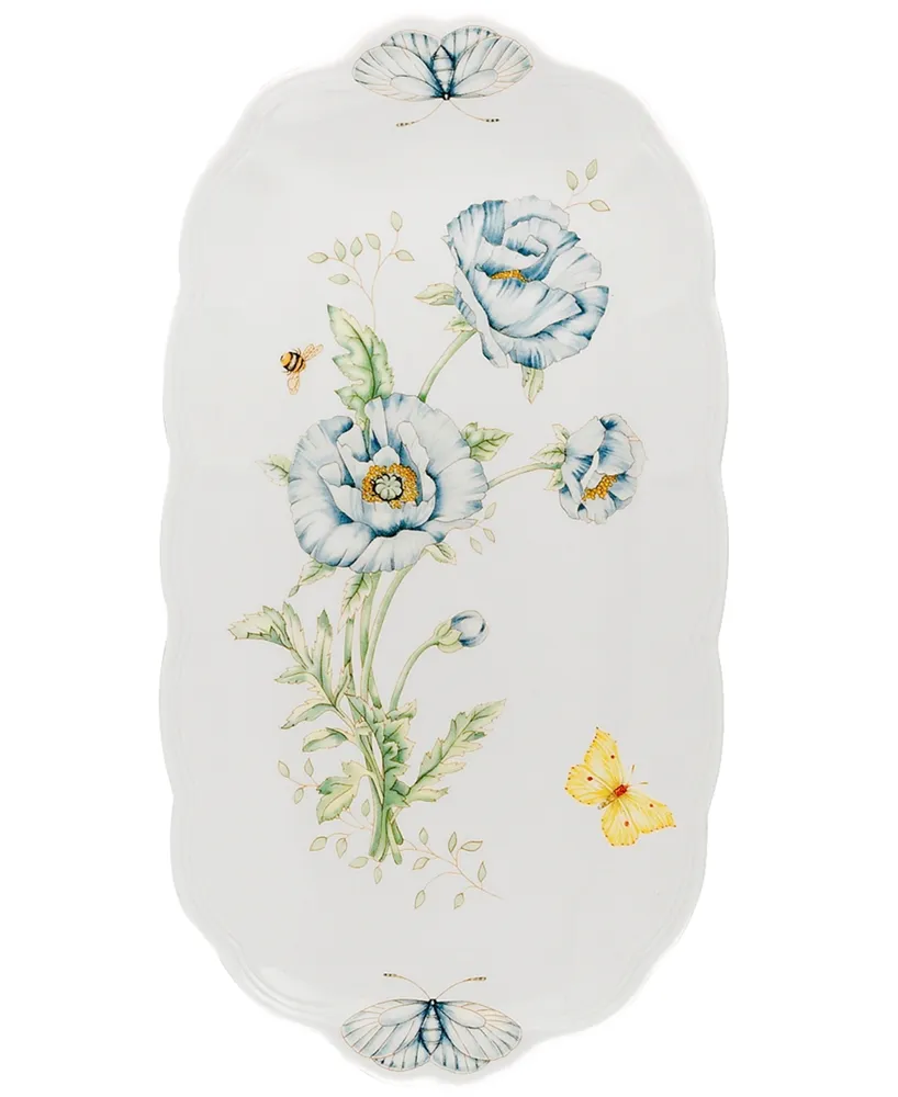 Lenox Butterfly Meadow Oblong Sandwich Tray, 14 3/4"