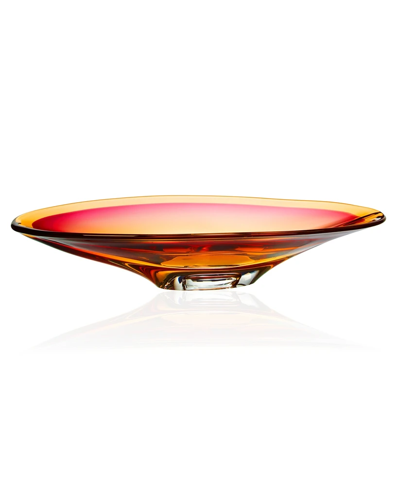 Kosta Boda Vision Amber Glass Dish