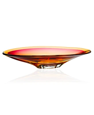 Kosta Boda Vision Amber Glass Dish