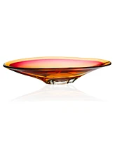 Kosta Boda Vision Amber Glass Dish