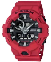 G-Shock Men's Analog-Digital Red Resin Strap Watch 53x58mm GA700-4A