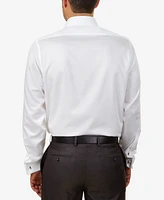 Men's Slim-Fit Non-Iron Herringbone French Cuff Dress Shirt