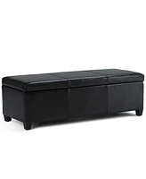 Easton Faux Leather Rectangular Storage Ottoman