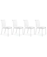 Zuo Criss Cross Dining Chair, Set of 4