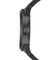Diesel Men's Black Silicone Strap Watch 46x53mm DZ1807
