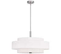 Livex Meridian 5- Light Metal Pendant