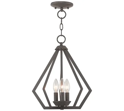 Livex Prism 3- Light Metal 14'' Pendant